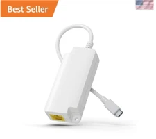 Gigabit PoE to USB C Converter for Smart Phone/Tablet USB-C to Ethernet Adapt...