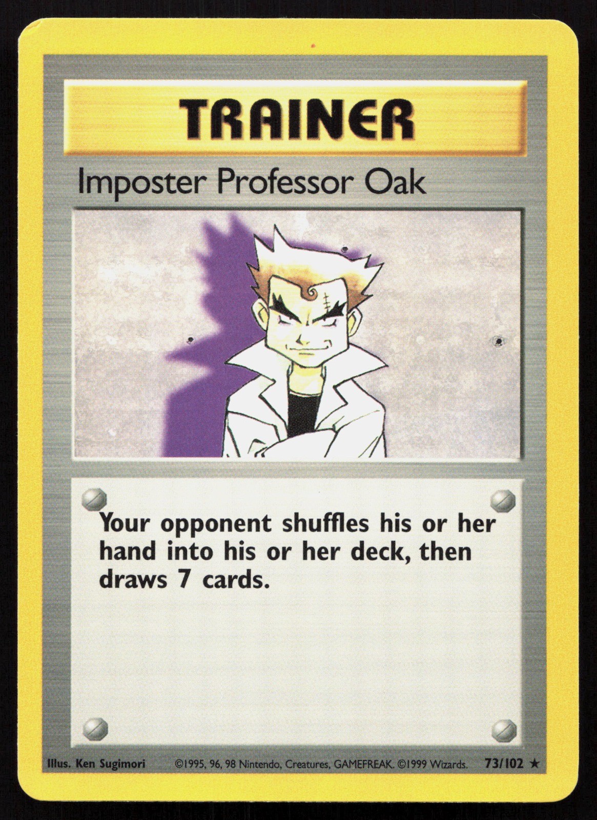 Imposter Professor Oak Rare Base Set 073/102 NM