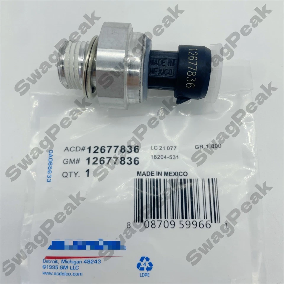 NUEVO Sensor de presión de aceite 12677836 para Chevrolet Buick Pontiac GMC Saab 5,3 L 6,0 L Foto 2 de 4