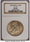 1830 50C Medium 0 AU58 NGC. O-119, R.1. The sole Medium 0 variety for the date! — photo 1
