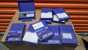 Lot of 10 Sony DVCAM PDV-124N 124 min Professional Video Tapes Large Shell