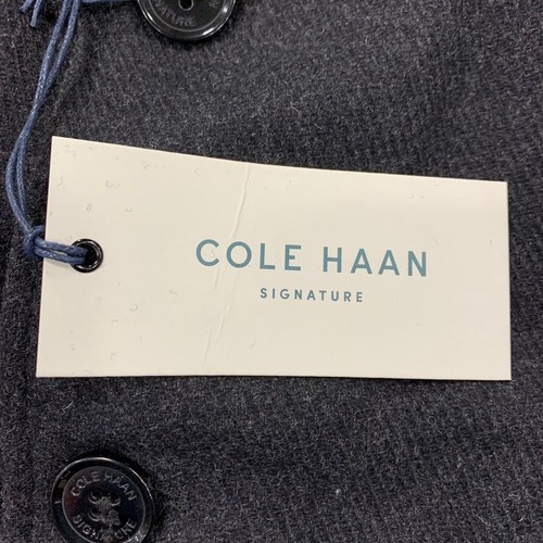 COLE HAAN SIGNATURE Water Resistant Bib Topper Wool Coat Men's Size L - Picture 4 of 8
