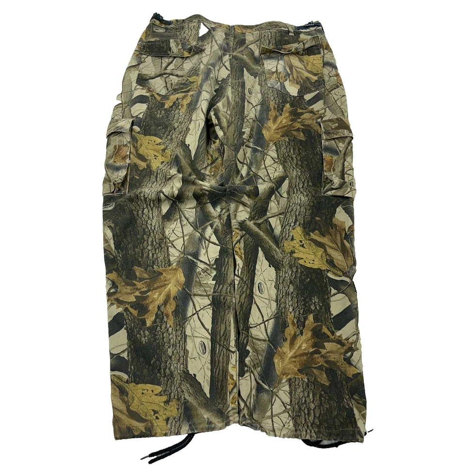 Calça cargo camuflada vintage masculina 38x31 grande madeira realtree caça folgada Y2K skate - Imagem 2 de 4