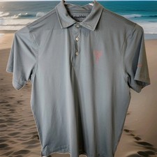 Chubbies Shirt The Weekend Has Arrived Polo Men's M Green Palm Tree Performance