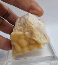 Minerali◇Rara Strontianite Fluorescente Provenienza Miniera Bubbonia Sicilia