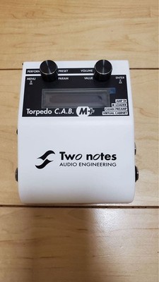 Two Notes Torpedo C.A.B. M+ Speaker Simulator White Confirmed Operation F/S