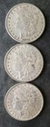 1879, 1880, and 1881 $1 Morgan Silver Dollars