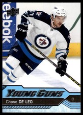 2016-17 Upper Deck Young Guns Chase De Leo Rookie Winnipeg Jets #485 R56