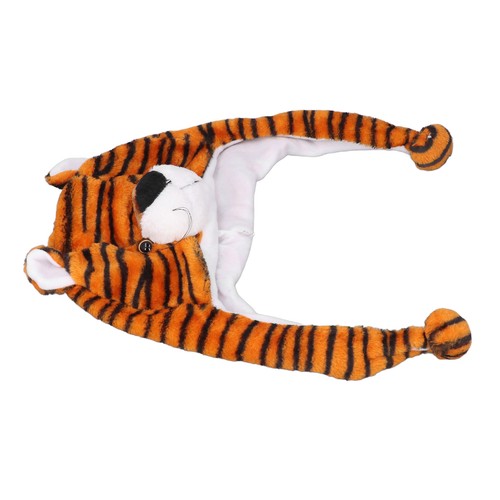 02 015 Tiger Hat Coldproof Funny Tiger Cute Plush Hat For Camping For School - Picture 19 of 23