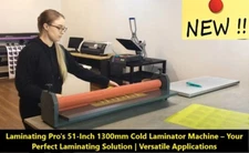 1300mm Pro Series Large Format Cold Laminating Machine 51" Cold Press Laminator