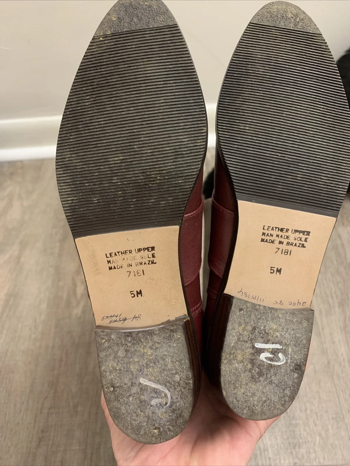 Botas de cuero rojas firma vintage Etienne Aigner/mediados de los 80’s, excelente estado Foto 4 de 4