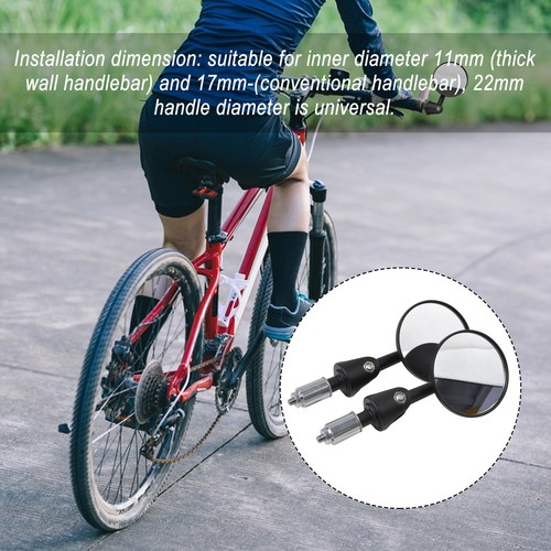 Pair Fahrradspiegel E-Bike Rückspiegel Spiegel Fahrrad Rechts Links MTB City DHL - Bild 15 von 15