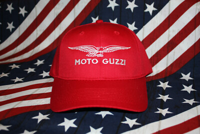 Moto Guzzi Eagle Cap/HatALL RED C608 | eBay
