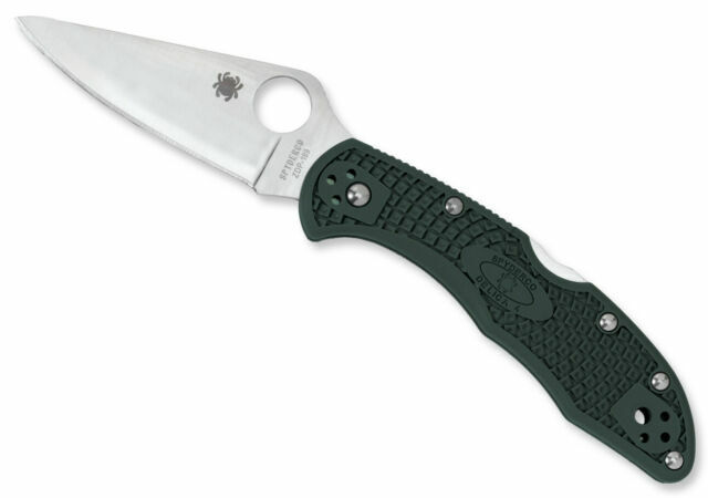 Spyderco Delica 4 FRN Folding Knife British Racing Green ZDP Spyderco Delica 4 FRN Folding Knife British Racing Green ZDP