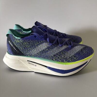 adidas Mens 10/Womens 11 ADIZERO PRIME X 2.0 STRUNG RUNNING SHOES Cobalt IF1209
