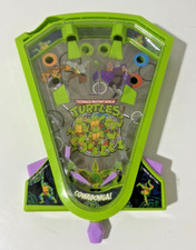 Nickelodeon Teenage Mutant Ninja Turtles Table Top Desktop Pinball Game WORKS!
