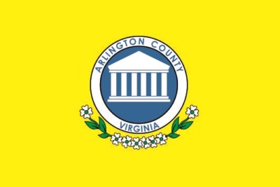 Aufkleber Arlington County Flagge Fahne 30 x 20 cm Autoaufkleber Sticker