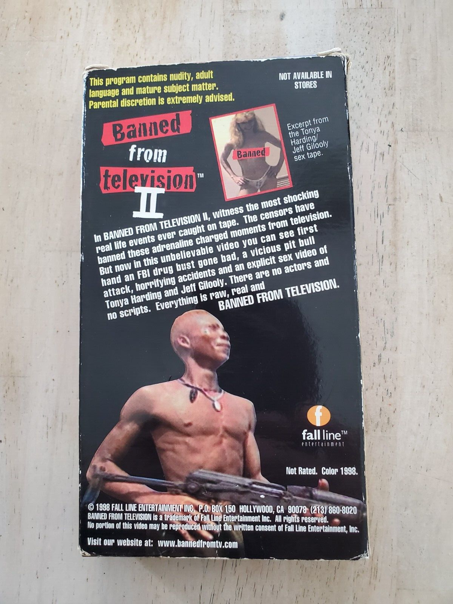 BANNED FROM TELEVISION 2 VHS Tape 1998 Caught on Camera Not Rated