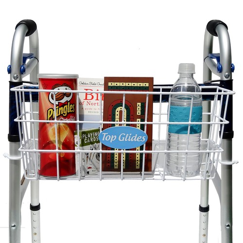 PAQUETE: Kit de cesta de caminador de alambre premium con 2 ganchos giratorios para caminar - Imagen 2 de 6