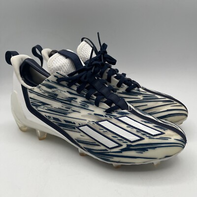 Adidas Adizero Football Cleats White Team Navy Blue Men's Size GZ6912 