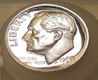 1963 Gem CAMEO  Proof Dime 90% Silver OUTSTANDING  ORIGINAL LUSTER  #623 ~ 12