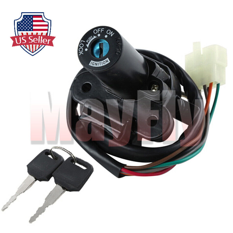 Ignition Switch Lock Key Fit For Kawasaki ZX6R ZX7R ZX9R ZXR750
