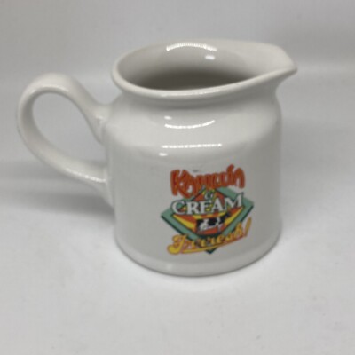 Kahlua Cream and Frrresh! Creamer Pitcher Coffee Promotional Cow