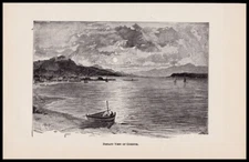 1898 b&w illustration - Distant View of Corinth