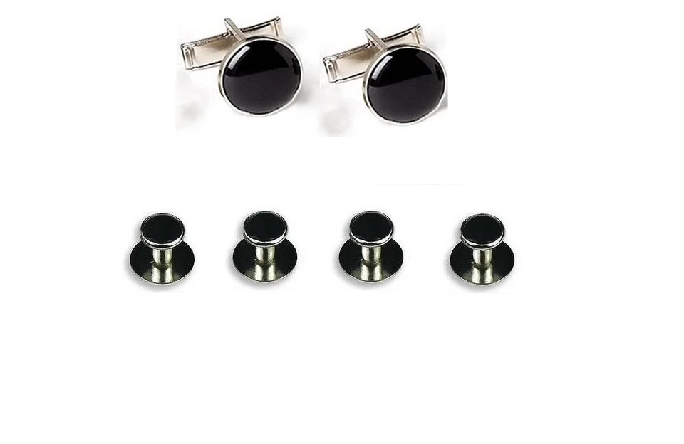 Men's Black Tuxedo Coat Pants Shirt Vest Tie Complete Wedding Tux Masonic Mason - Image 4 of 4