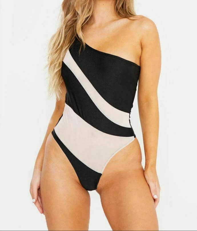 Black and white sales cut out swimsuit