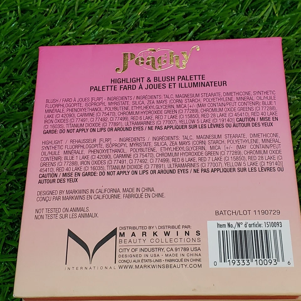 Markwins - JUST PEACHY - (2) resaltado y (2) paleta de rubor - 4x 5g/.18 oz Foto 4 de 4