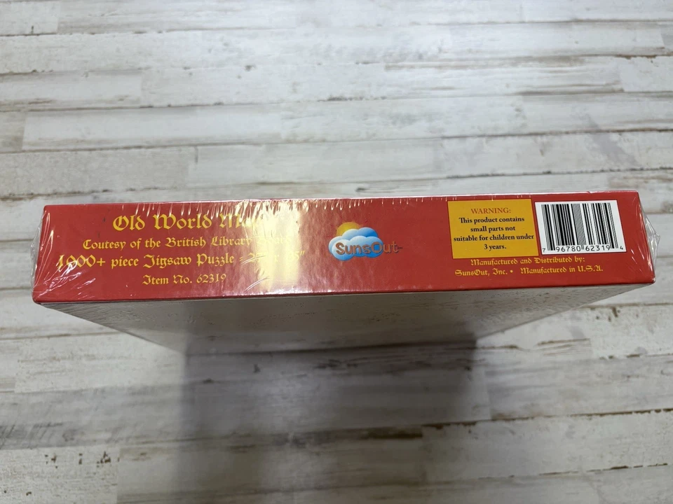 Sunsout NEW IN BOX Old World Map 1000+pc Jigsaw Puzzle by Antique Maps - Image 3 of 4