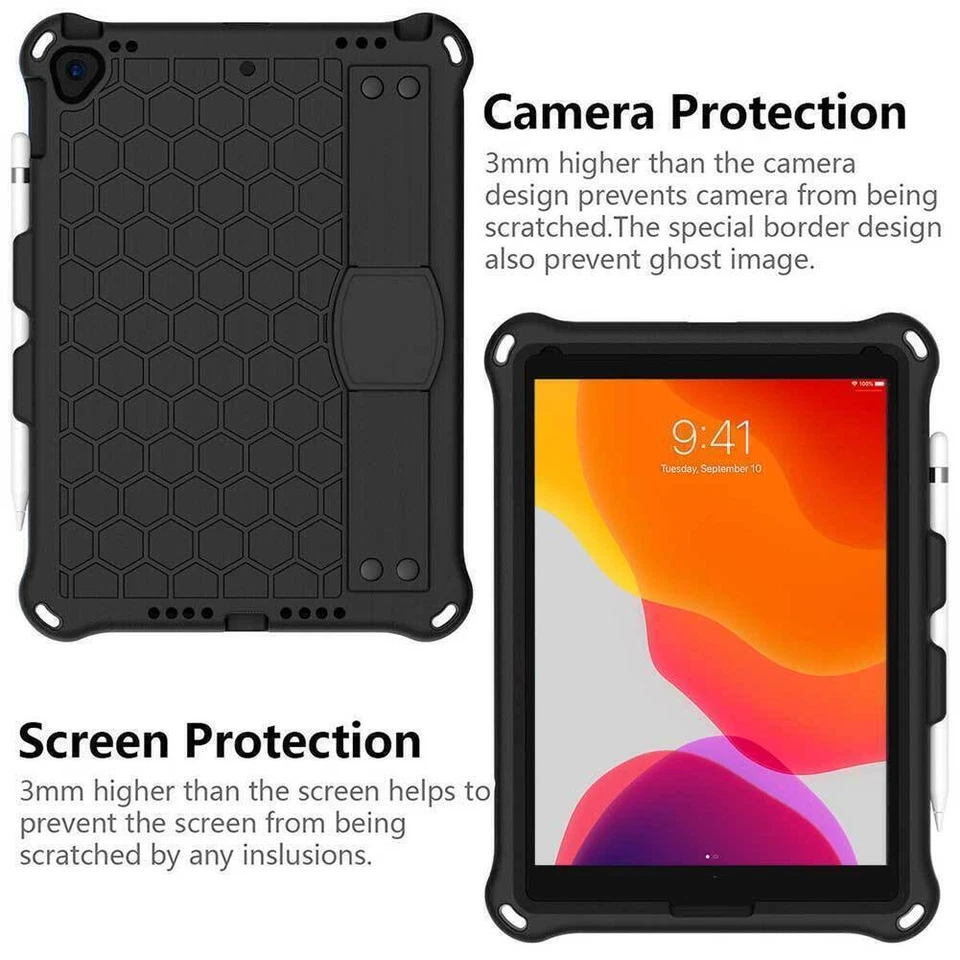 For iPad 5 6 7 8 9th Mini 5 Pro 11 2021 Air 4 3 2 Kids Shockproof EVA Case Cover - Image 4 of 4