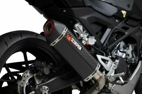 Scorpion Exhaust Serket Taper Full System Carbon Fibre Honda CB125R 2018-20 - Picture 3 of 7