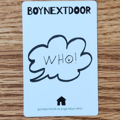 Woonhak Official Photocard Boynextdoor 1st Single Album Who! Who