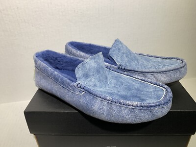UGG Australia Henrick Twinface Driving Moccasins Denim‎ Blue size 11 Denim Moccasin Casual Shoes for Men for sale | eBay main image 4