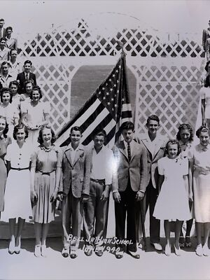 #ad Bell Jr High Garden Grove School Picture 1940 25” X 10” $10.00