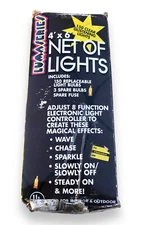 LUMASERIES 4'x6' Net of Lights, 8-Function Adjustable- Wave Chase Sparkle MORE