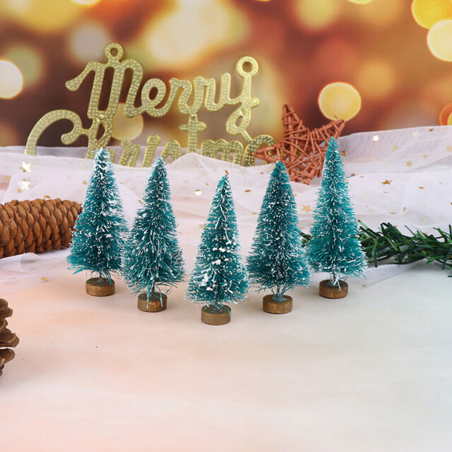 5Pcs 1: 12 Dollhouse Miniature Christmas Tree Christmas Decorations Supplies^ BH
