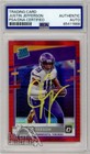 Justin Jefferson 2020 Optic Rated Rookie Red Hyper Auto #163 PSA/DNA (Yellow)
