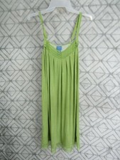 Simply Vera Night Dress Size XS Green Polka Dots Straps Netting Sleep Wear