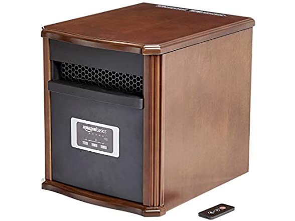 AmazonBasics Portable Eco-Smart Space Heater - Wood | eBay