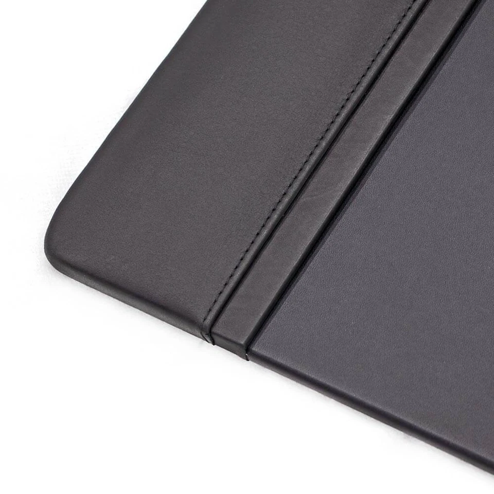 Leather Desk Pad (38 x 24) (Black) w/ Side Rails - Image 3 of 4