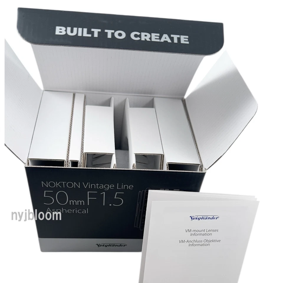 NEW Voigtlander NOKTON Vintage Line 50mm F1.5 II Black MC Multi Coating  - Image 2 of 4