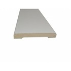 5 pezzi COPRIFILO PORTA MOSTRINA Abete Rivestito Bianco mm 10 x 70 x 2250