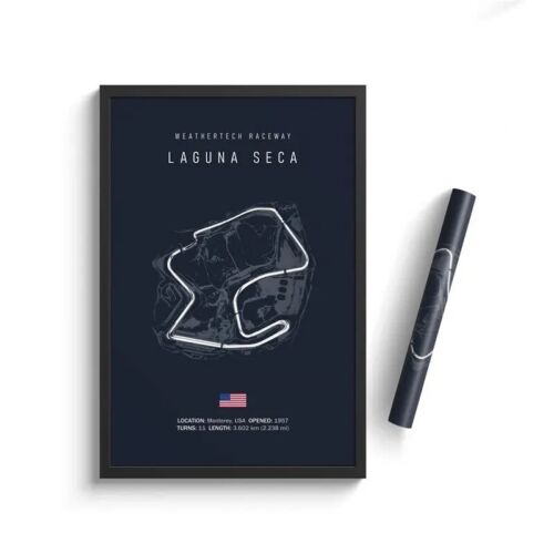 Formula One Poster Grand Prix Circuit 50x70cm Canvas Print Premium F1 Racing - Picture 12 of 17