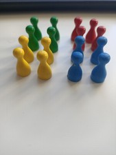 Spielsteine Holz 4 Farben Set für Ludo oder ähnliche Spiele