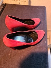 High Heels  Pumps  Leder Matt  Kaminrot