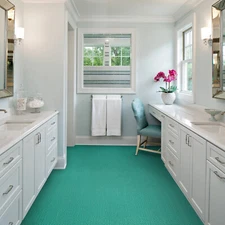 Modern 16.4*2.95ft S-shaped Hollow Green PVC Nonslip Drainage Mat In & Outdoor