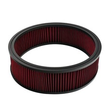 Elemento de filtro de filtro de aire lavable rojo de alto flujo de 14" x 4" para Ford Chevy Mopar